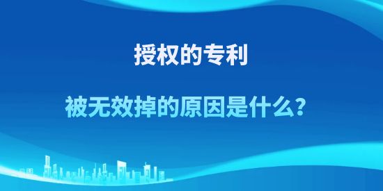 授權(quán)的專利被無效掉的原因是什么？